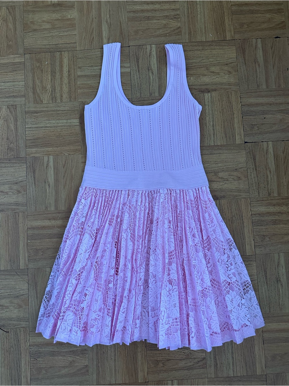Simkhai Pink Lace Tank Dress